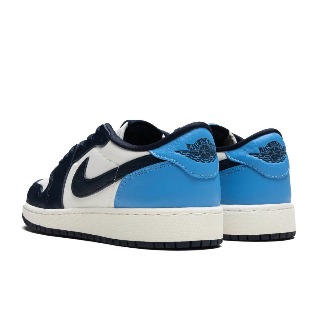 Air Jordan 1 Low OG 'Obsidian' (GS) - Obsidian/University Blue/Sail - Image 3