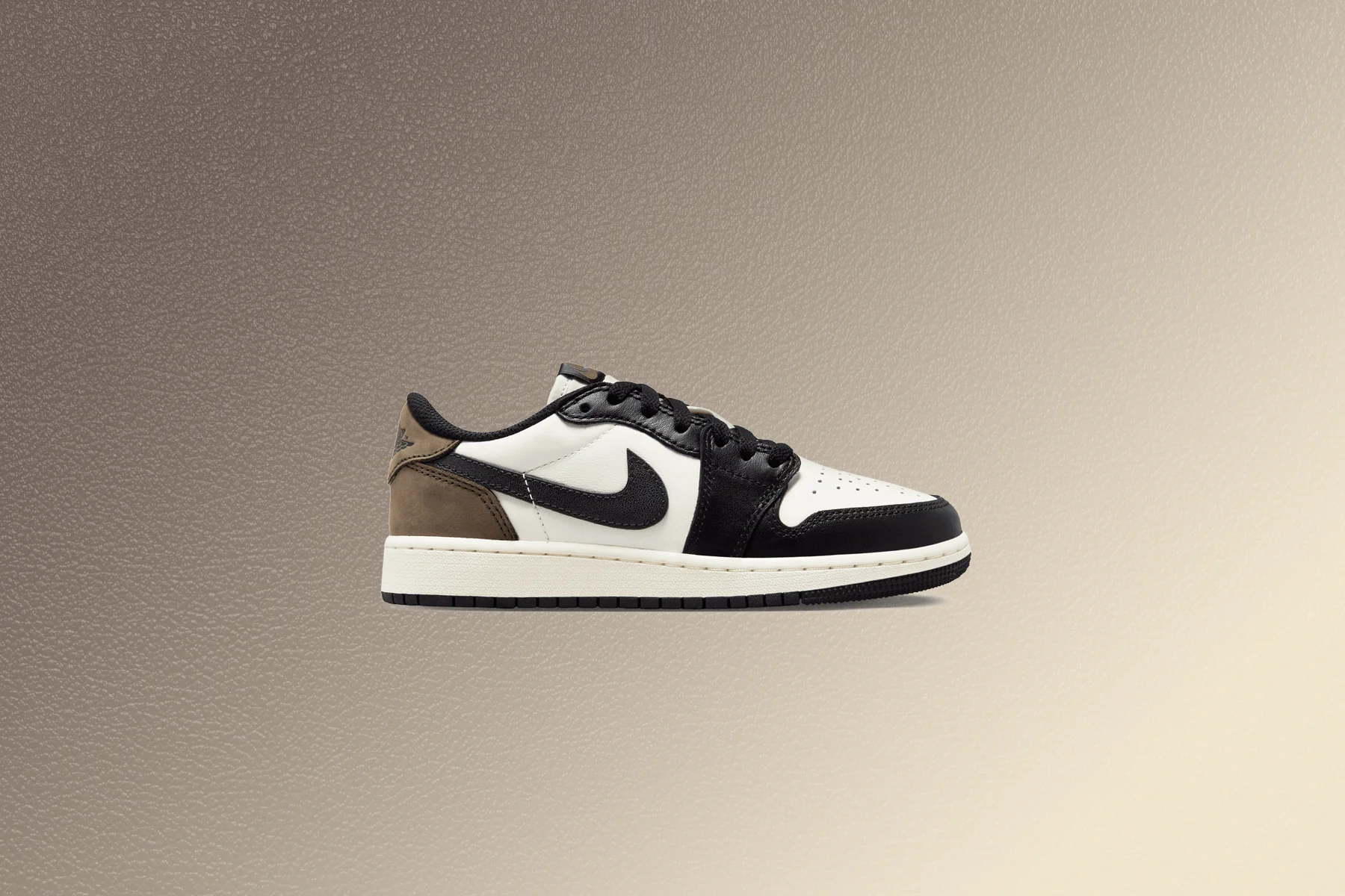Air Jordan 1 Low OG 'Mocha' (GS) - White/Black/Dark Mocha - Image 2