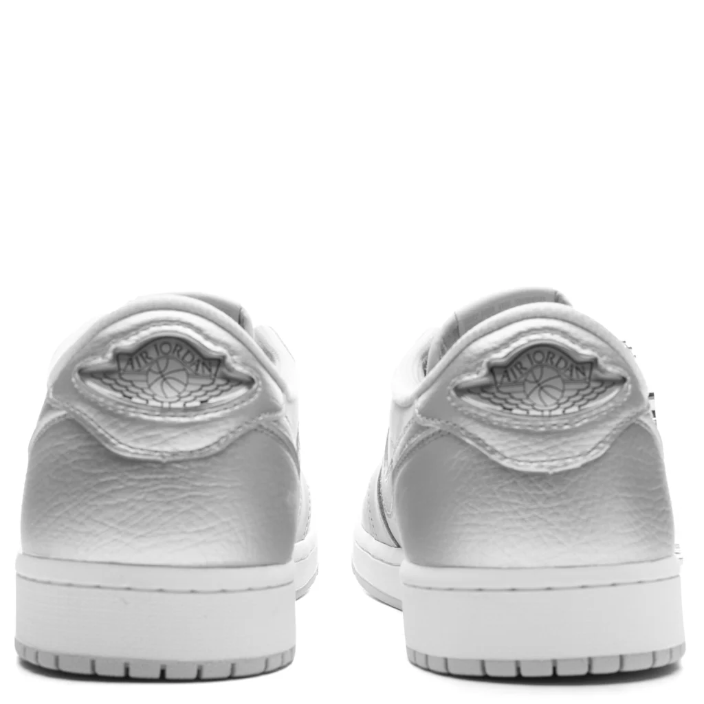 Air Jordan 1 Low OG 'Metallic Silver' - Neutral Grey/Metallic Silver/White - Image 4