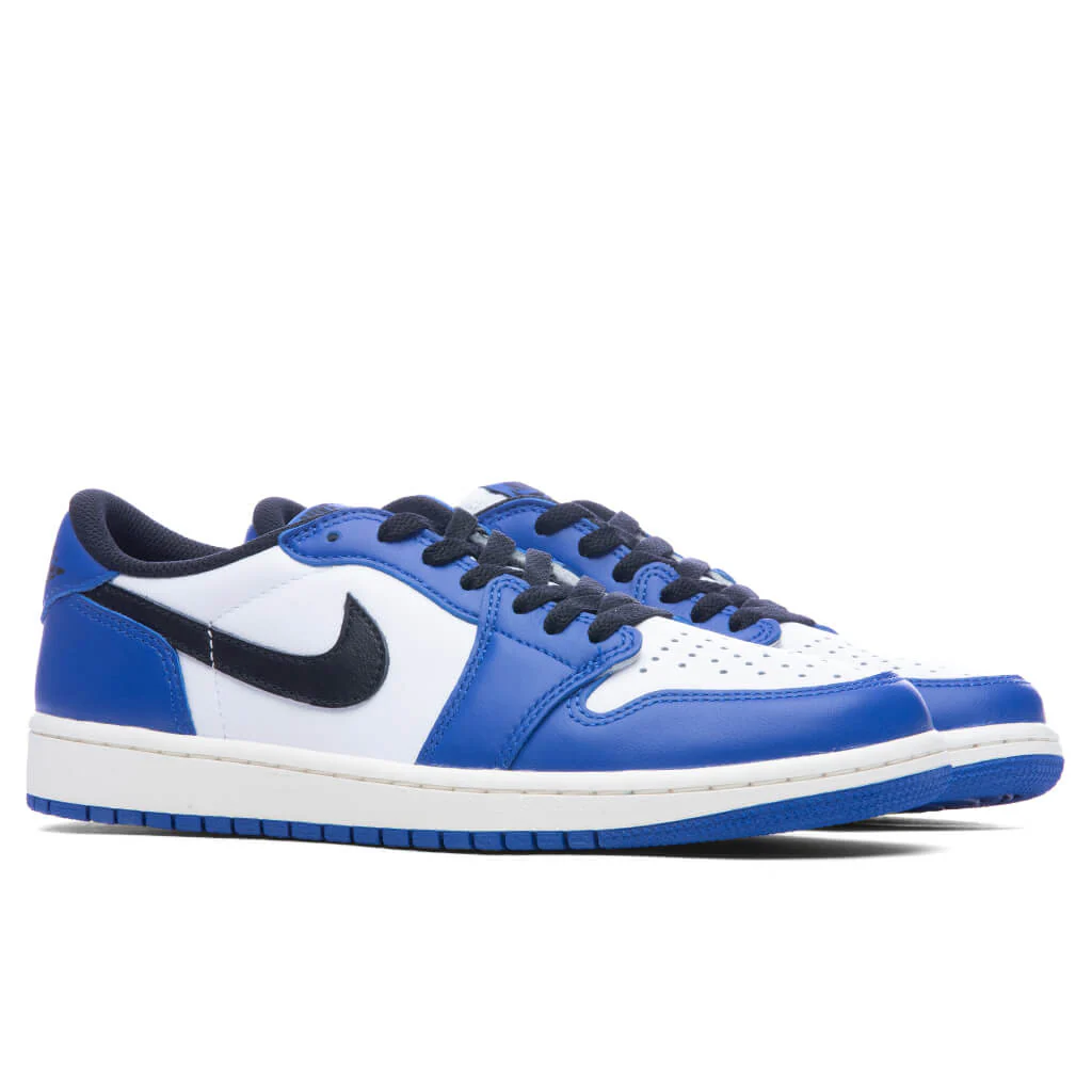 Air Jordan 1 Low OG 'Game Royal' - White/Black/Game Royal/Sail - Image 2