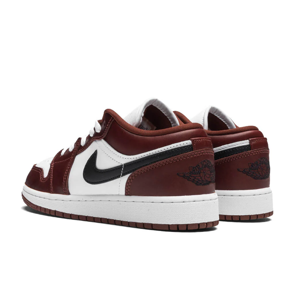 Air Jordan 1 Low SE (GS) - White/Black/Dark Pony - Image 3