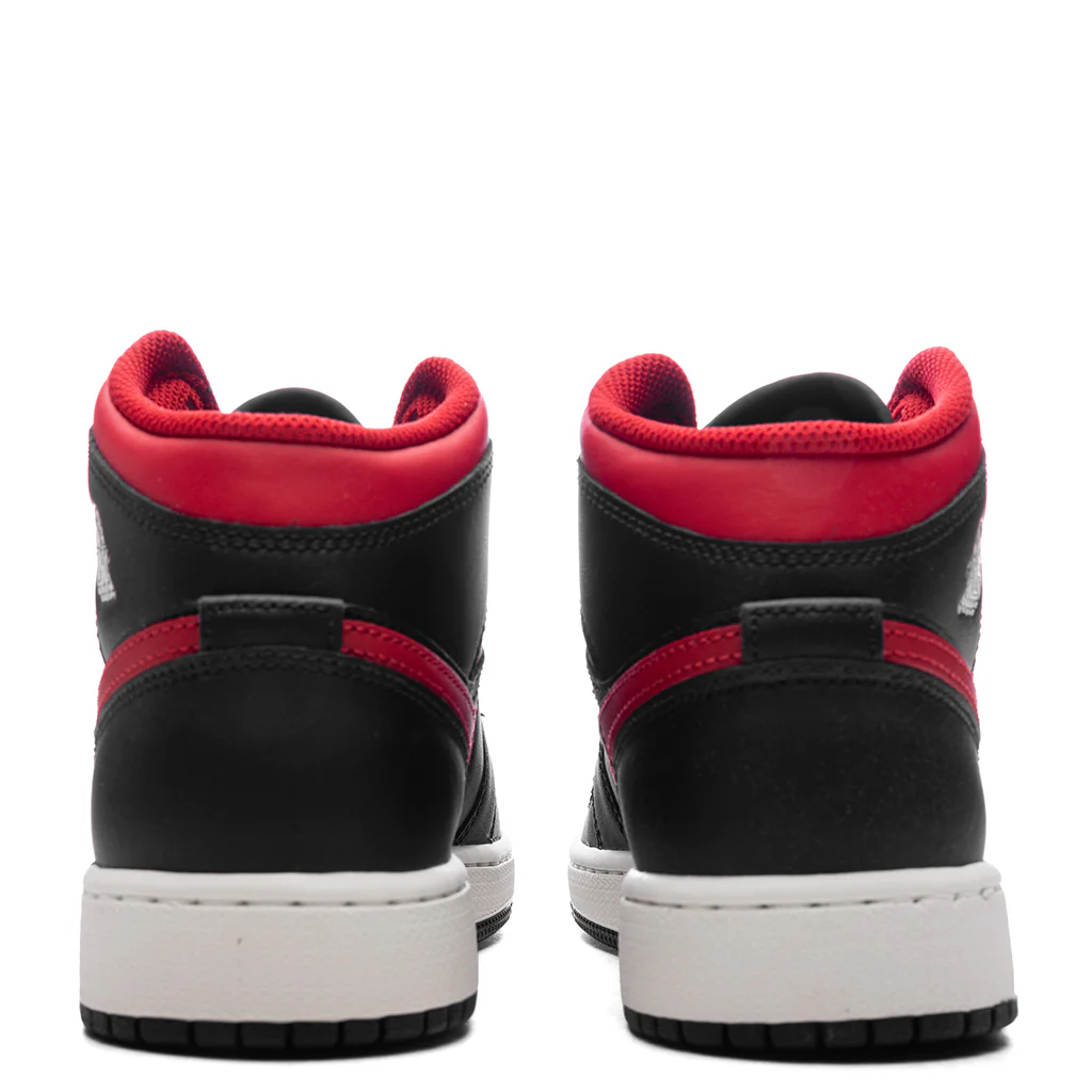 Air Jordan 1 Mid (GS) - Black/Varsity Red/Summit White - Image 4