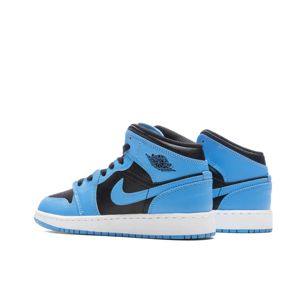 Air Jordan 1 Mid (GS) - University Blue/Black/White - Image 3