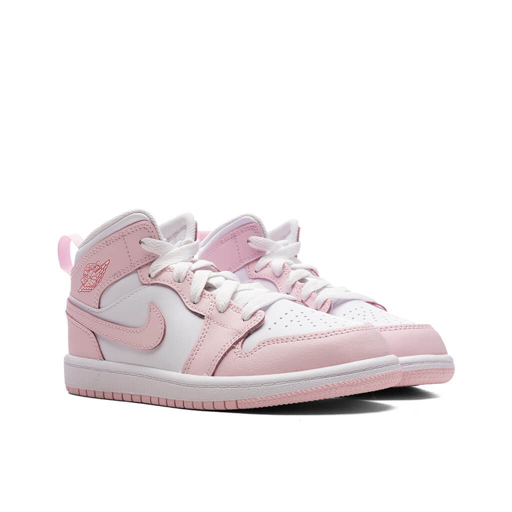 Air Jordan 1 Mid (PS) - Pink Foam/White/Fire Red - Image 2