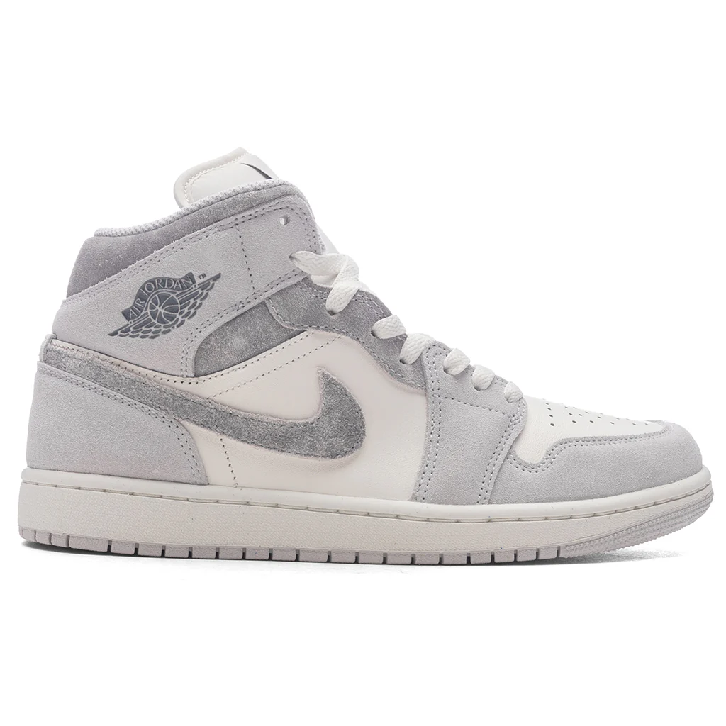 Air Jordan 1 Mid SE - Neutral Grey/Smoke Grey/Sail