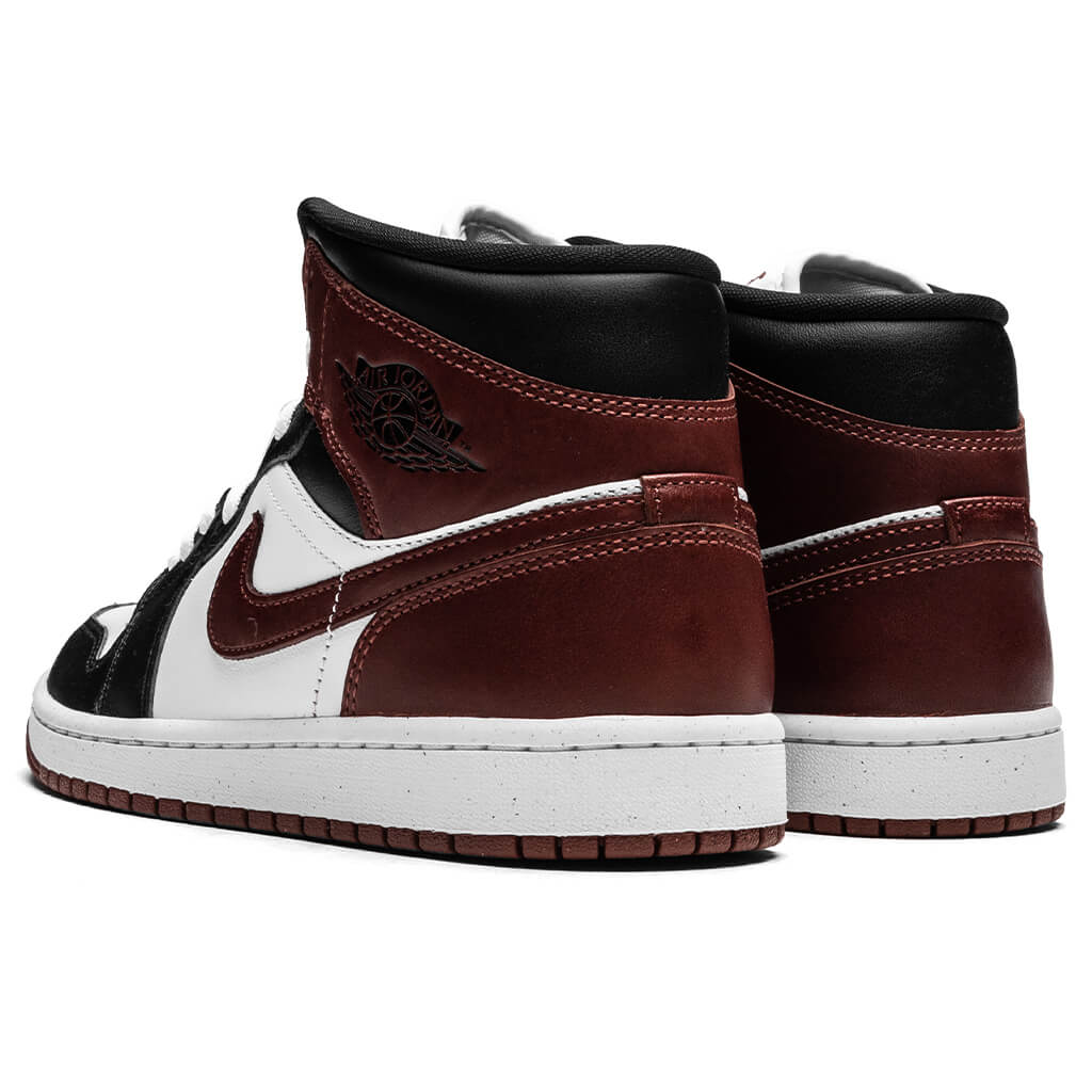 Air Jordan 1 Mid SE - White/Dark/Pony Black - Image 3