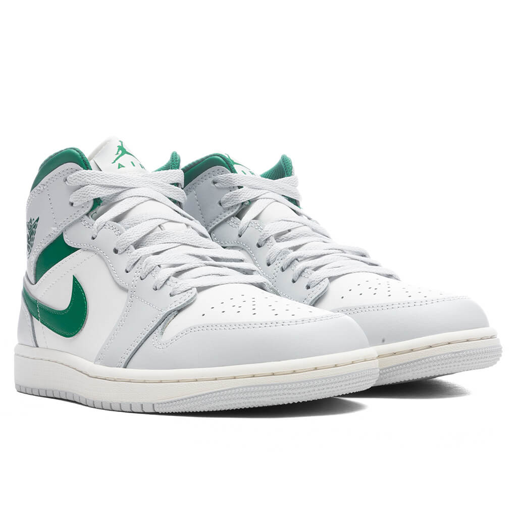 Air Jordan 1 Mid - Summit White/Pine Green/Pure Platinum - Image 2