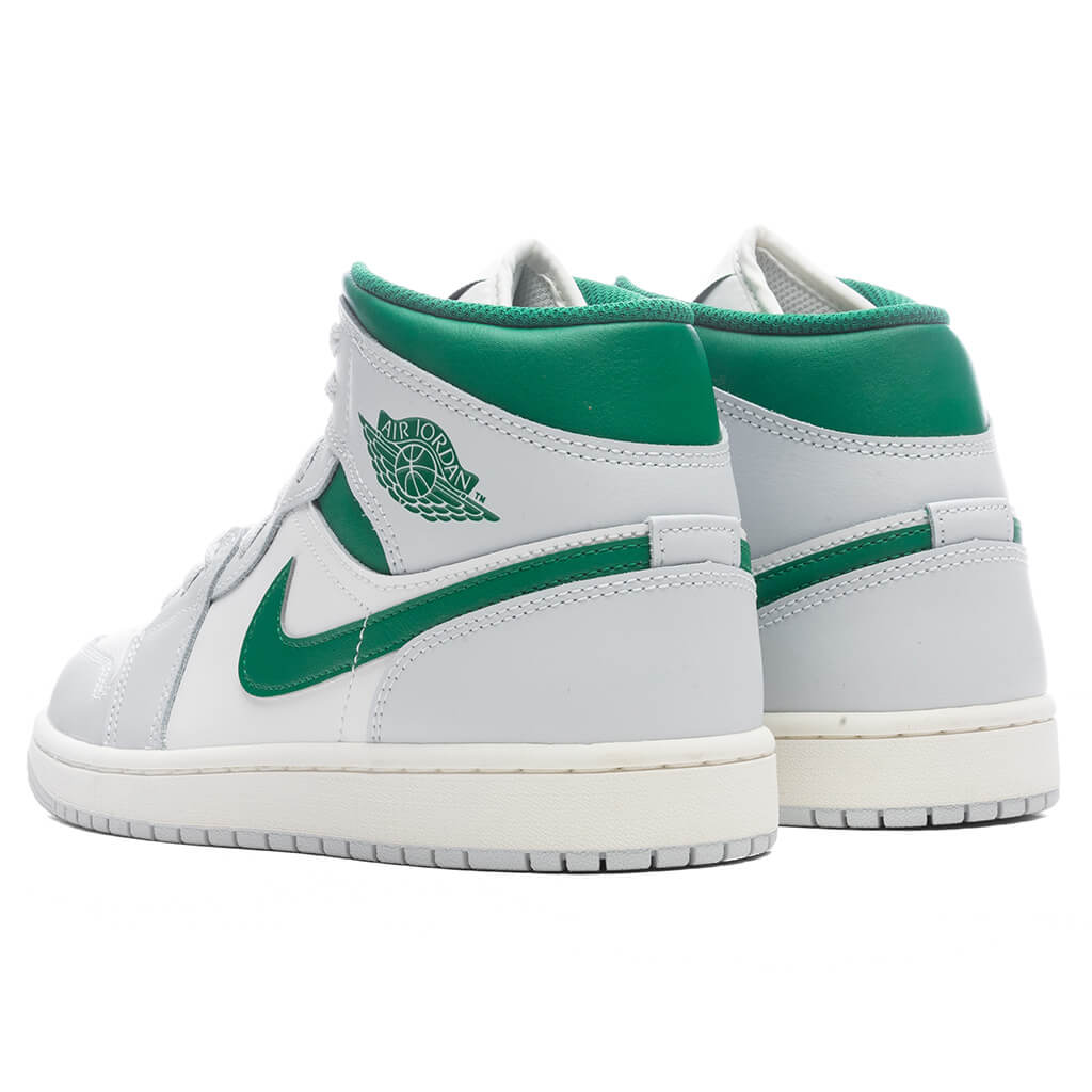 Air Jordan 1 Mid - Summit White/Pine Green/Pure Platinum - Image 3