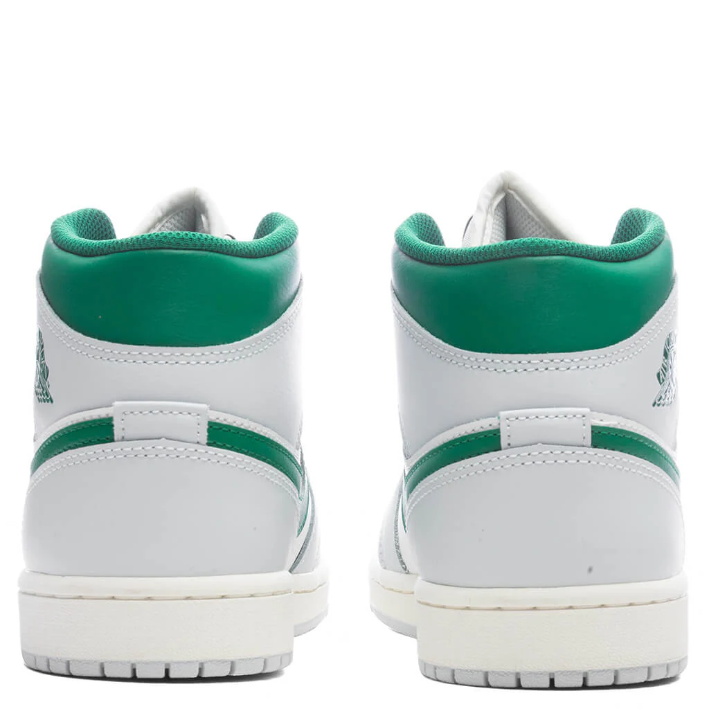 Air Jordan 1 Mid - Summit White/Pine Green/Pure Platinum - Image 4
