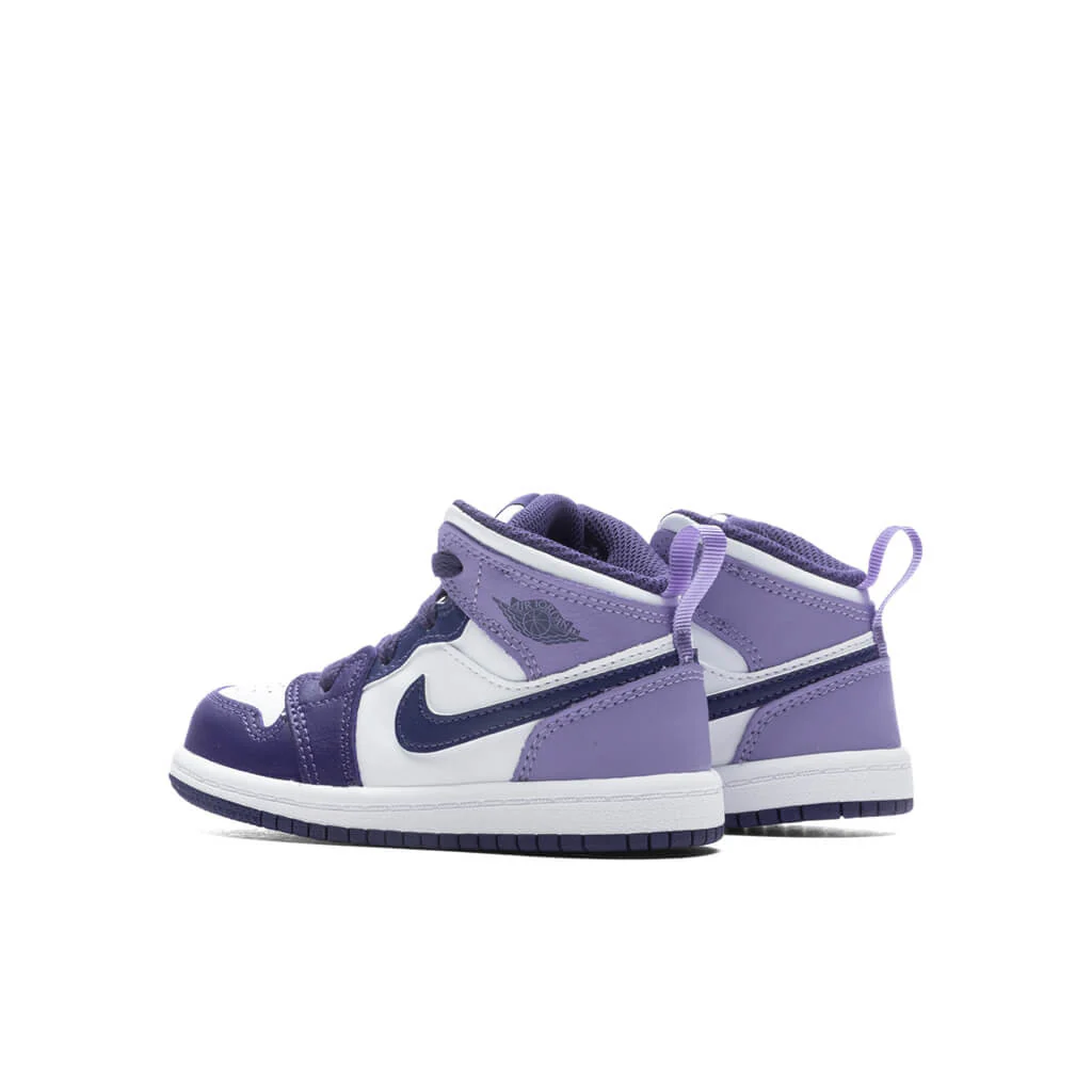 Air Jordan 1 Mid (TD) - Sky J Purple/Sky J Light Purple/White - Image 3