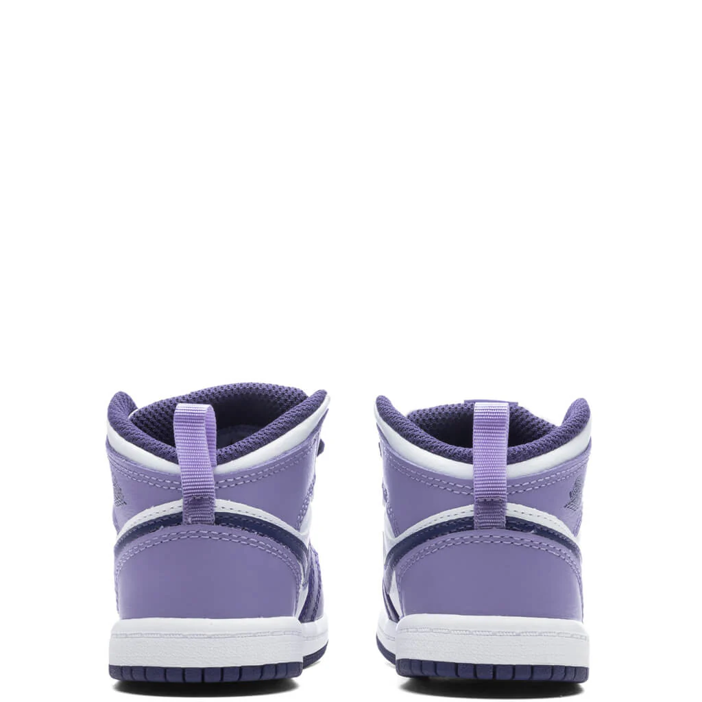 Air Jordan 1 Mid (TD) - Sky J Purple/Sky J Light Purple/White - Image 4