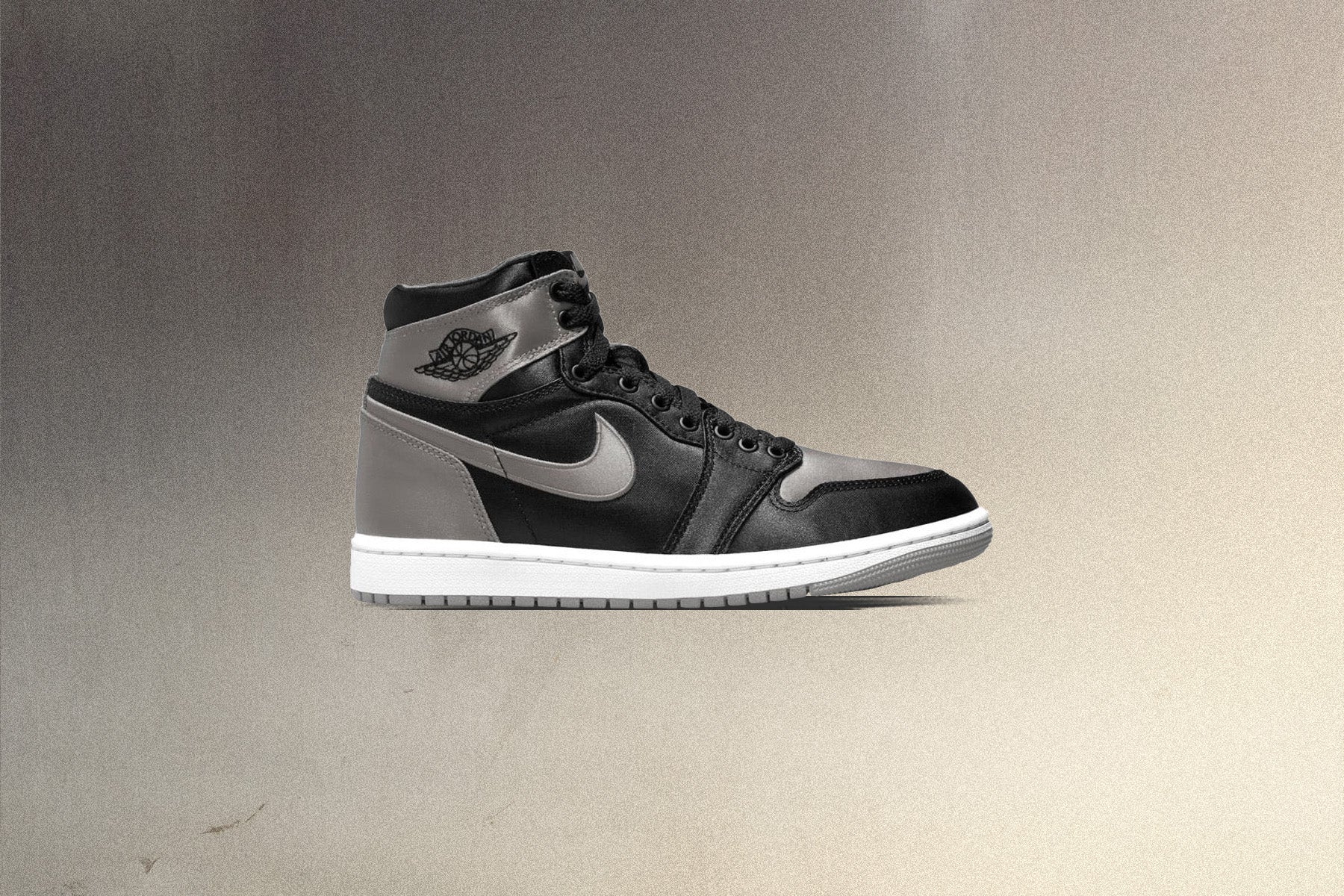 Women's Air Jordan 1 Retro High OG 'Satin Shadow' - Black/Medium Grey/White - Image 5