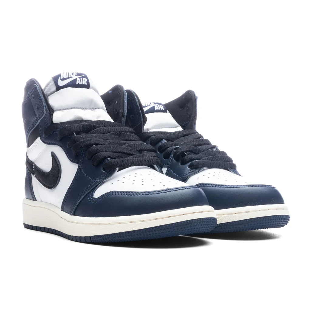 Air Jordan 1 Retro High OG (GS) - Midnight Navy/Black/White - Image 2