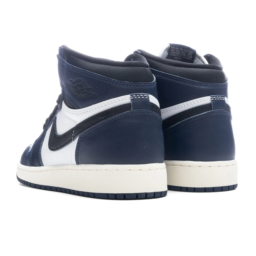 Air Jordan 1 Retro High OG (GS) - Midnight Navy/Black/White - Image 3