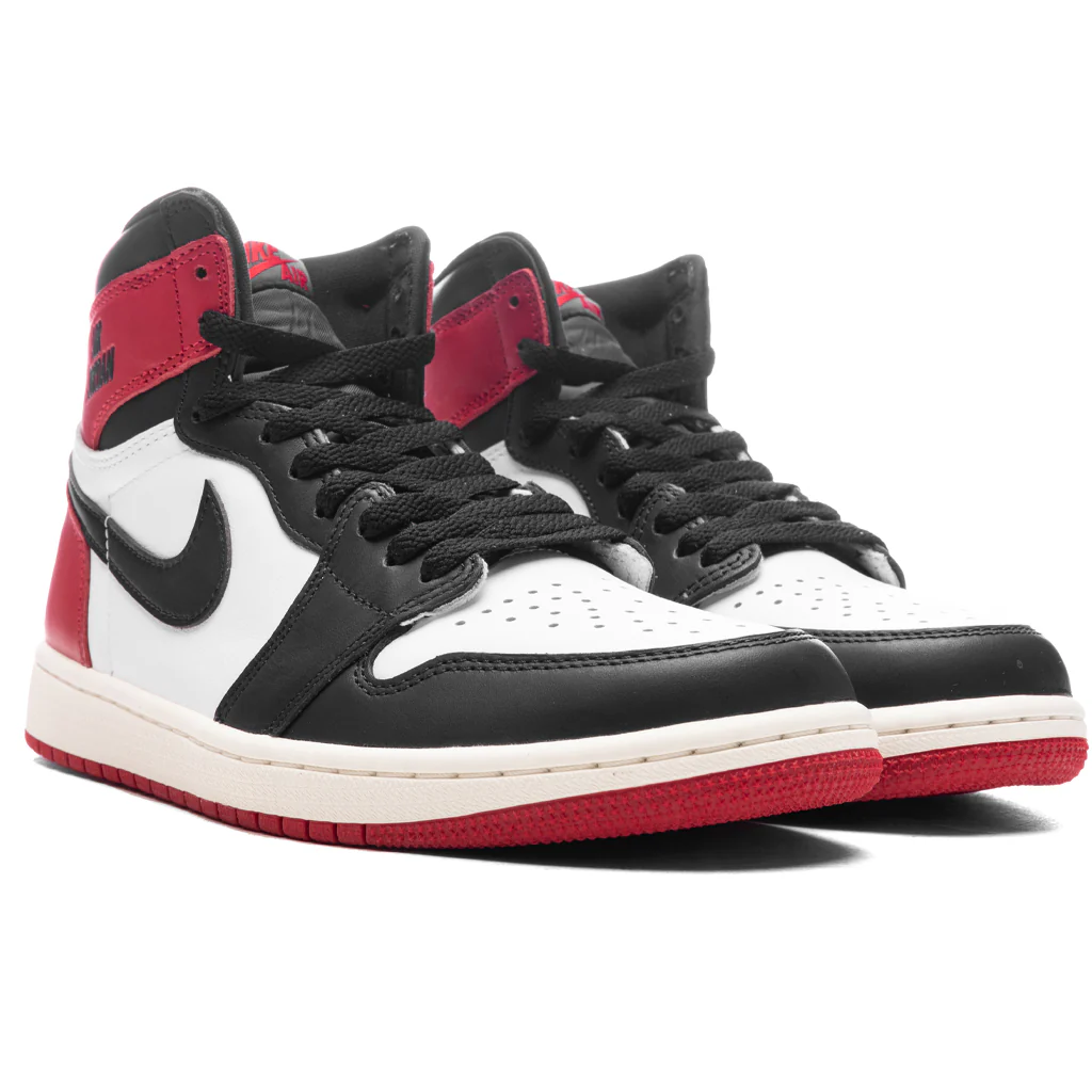 Air Jordan 1 Retro High OG 'Black Toe Reimagined' - White/Black/Varsity Red/Sail - Image 2