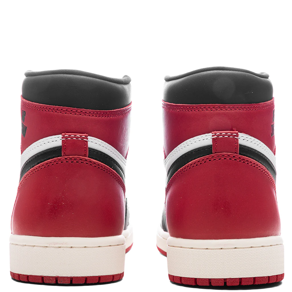 Air Jordan 1 Retro High OG 'Black Toe Reimagined' - White/Black/Varsity Red/Sail - Image 4