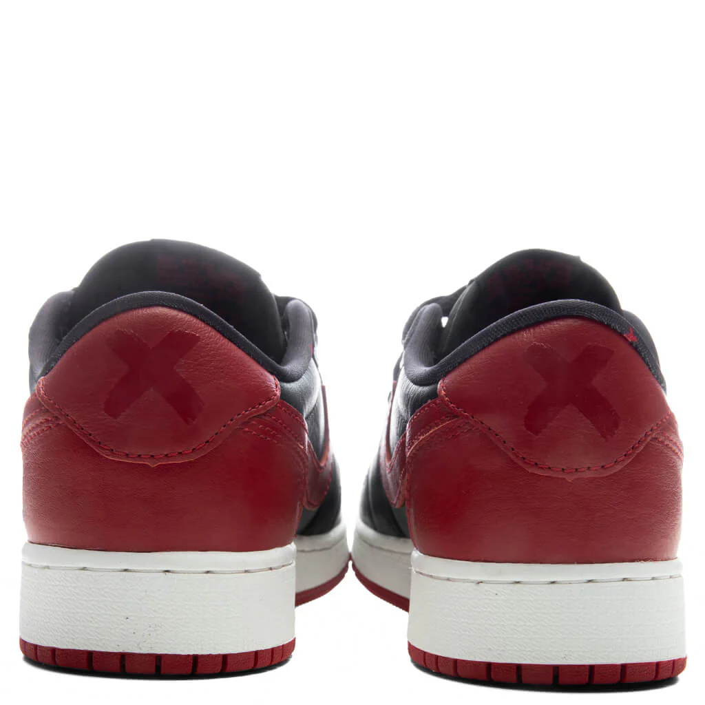 Air Jordan 1 Retro Low OG 'Banned' (GS) - Black/Varsity Red/Summit White - Image 6