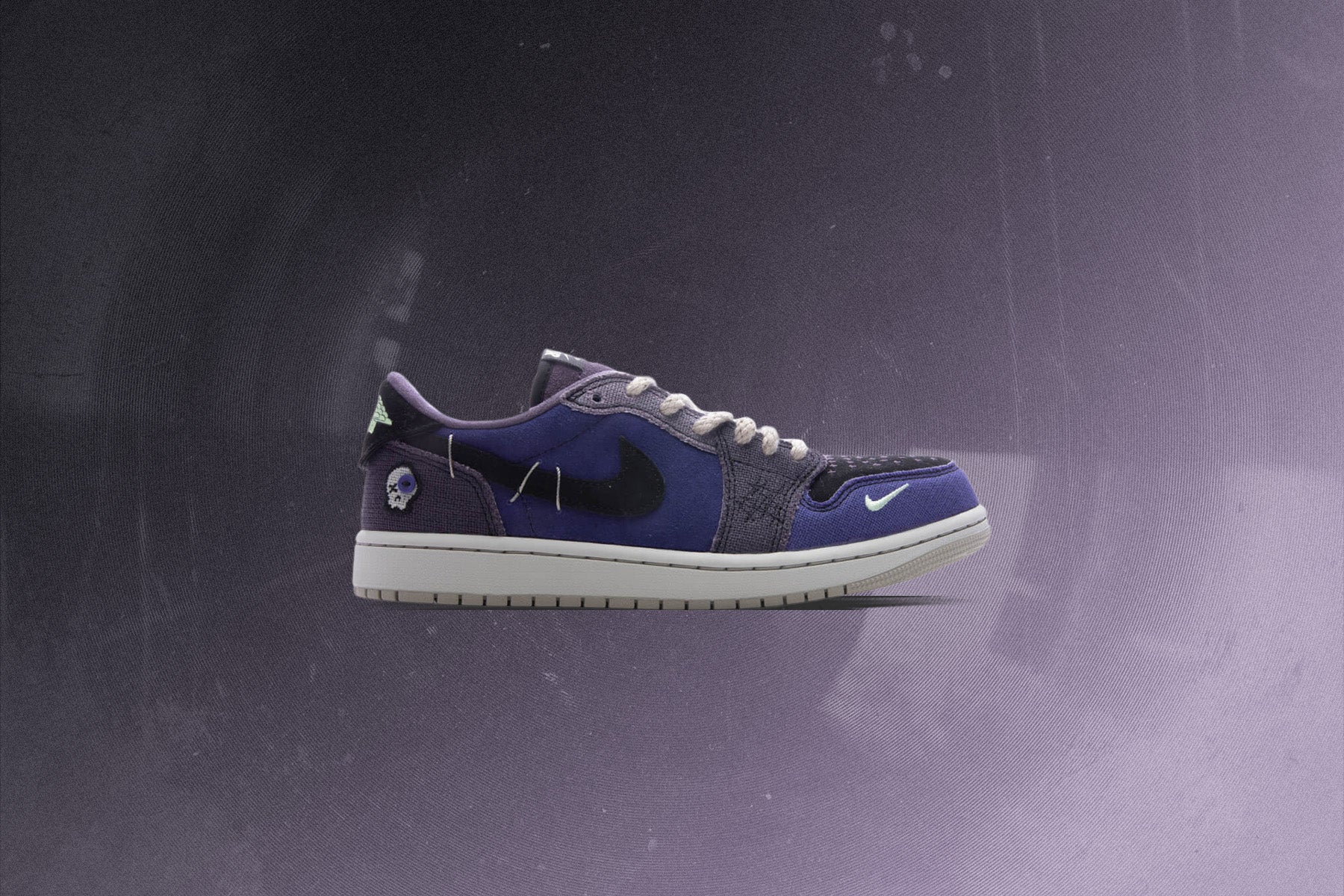 Air Jordan 1 Retro Low OG x Zion Williamson 'Voodoo Alternate' - Regency Purple/Vapor Green/Dark Raisin - Image 5