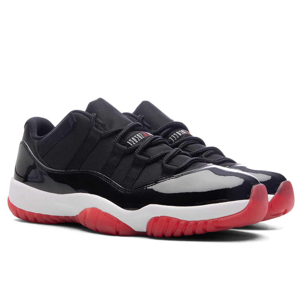 Air Jordan 11 Retro Low 'Bred' - Black/Varsity Red/White - Image 2