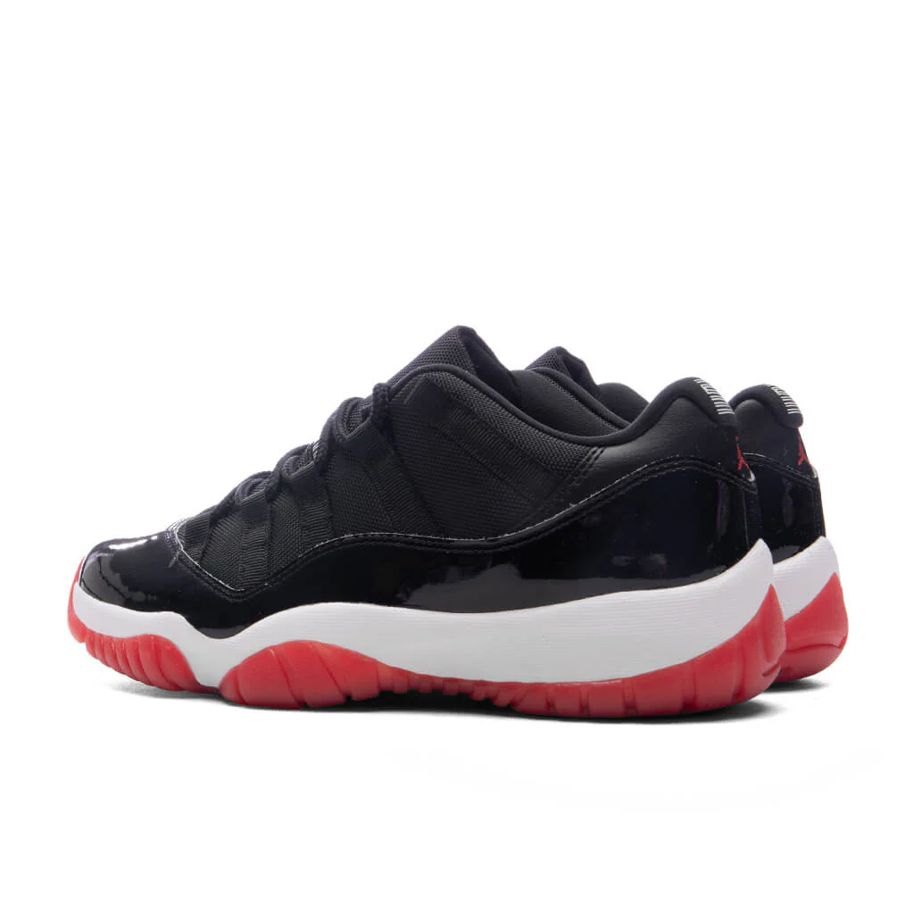 Air Jordan 11 Retro Low 'Bred' (GS) - Black/Varsity Red/White - Image 3