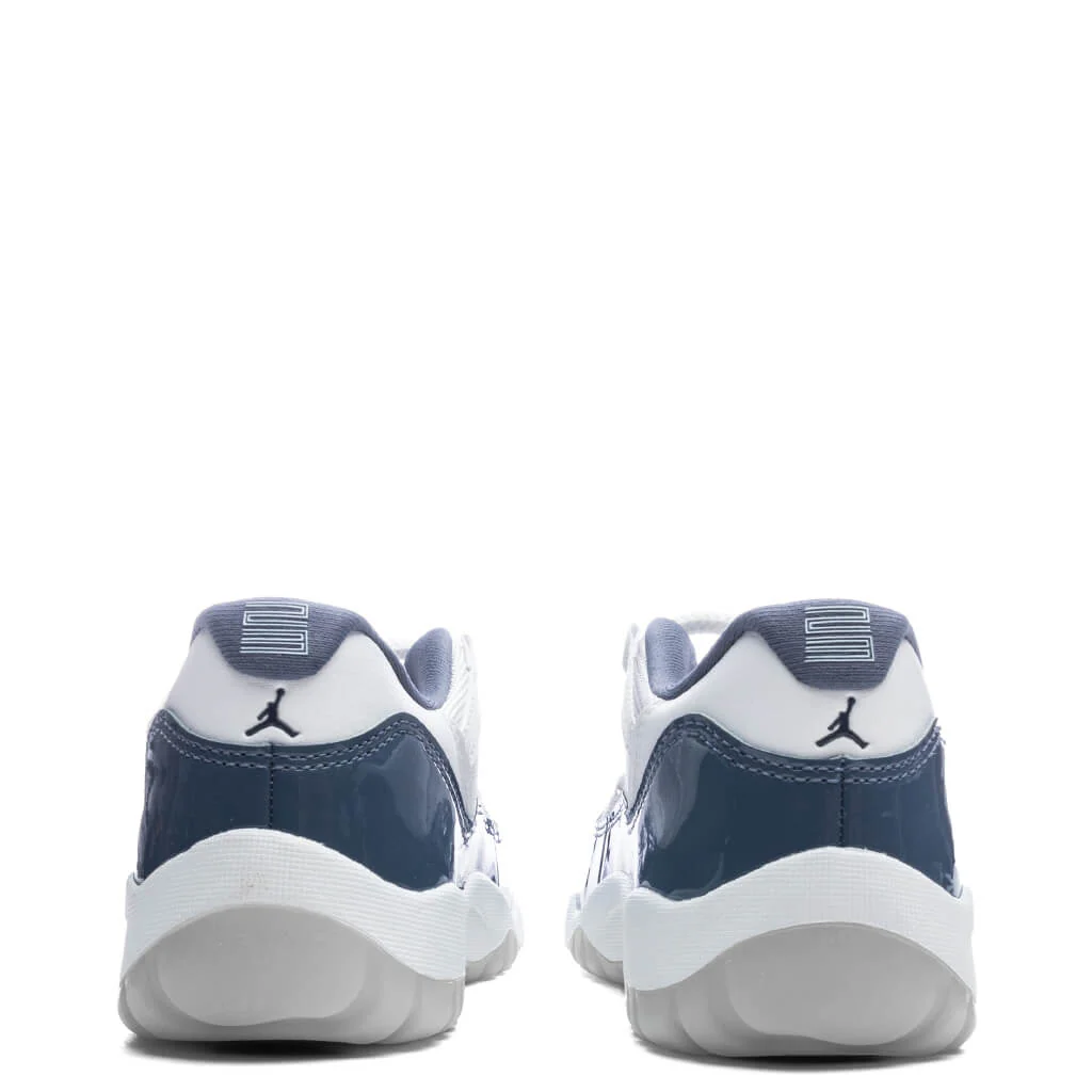 Air Jordan 11 Retro Low (PS) - White/Midnight Navy/Diffused Blue - Image 4