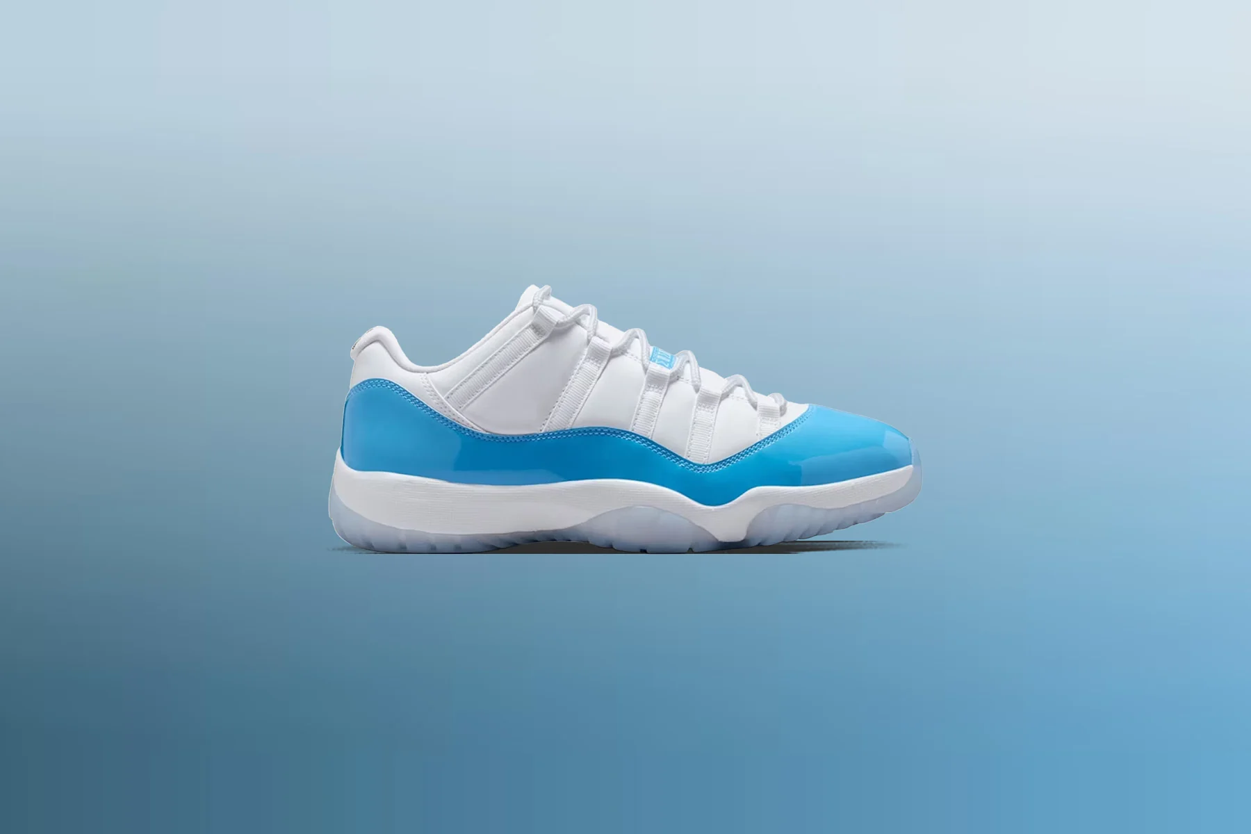 Air Jordan 11 Retro Low 'University Blue' - White/University Blue/Black - Image 7
