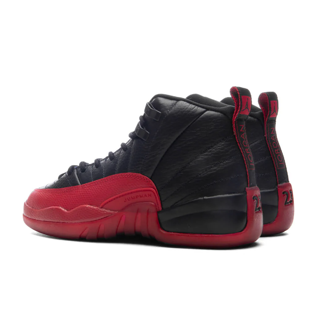 Air Jordan 12 Retro 'Flu Game' (GS) - Black/Varsity Red - Image 3