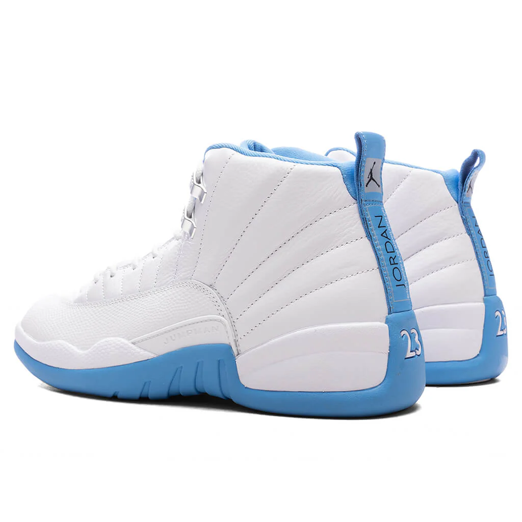 Air Jordan 12 Retro 'Melo' - White/University Blue/Metallic Silver - Image 3