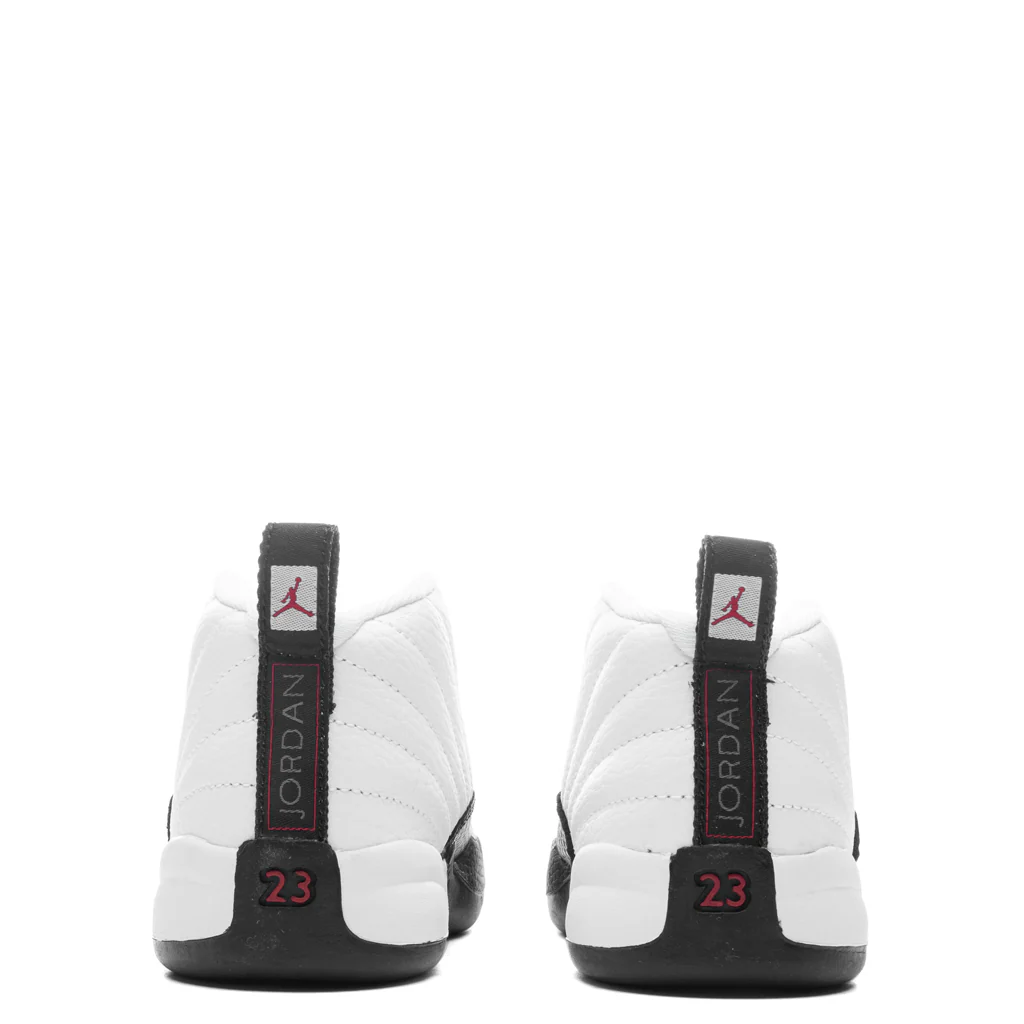 Air Jordan 12 Retro (TD) - White/Gym Red/Black - Image 4