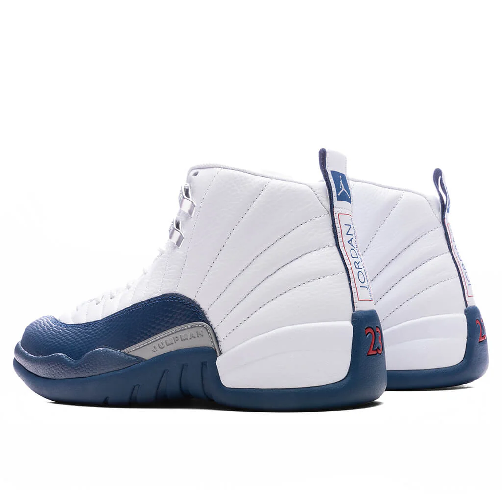 Air Jordan 12 Retro 'French Blue'  - White/French Blue/Metallic Silver - Image 3
