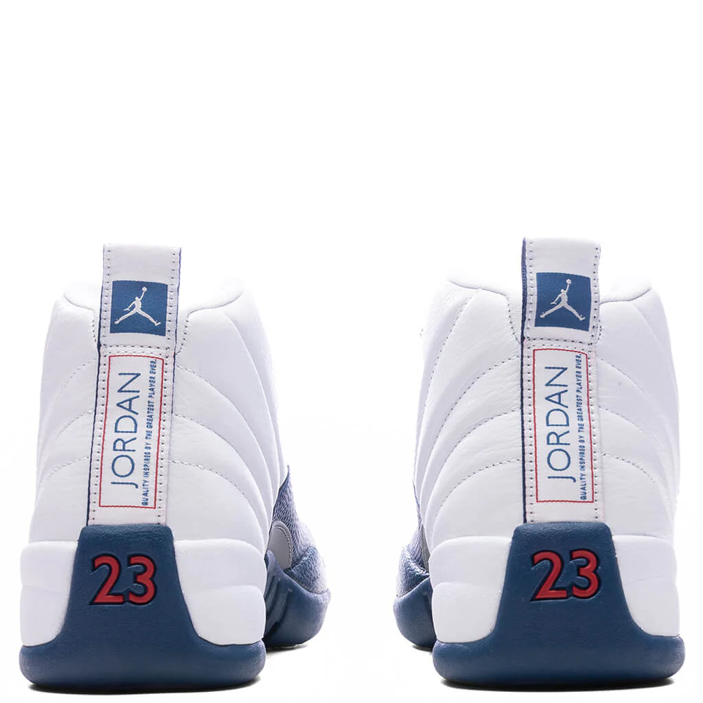 Air Jordan 12 Retro 'French Blue'  - White/French Blue/Metallic Silver - Image 4