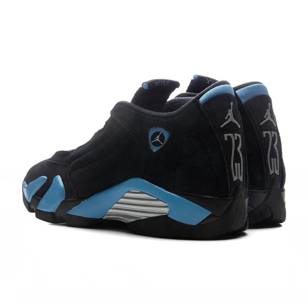 Air Jordan 14 Retro 'University Blue' (GS) - Black/White/University Blue - Image 3