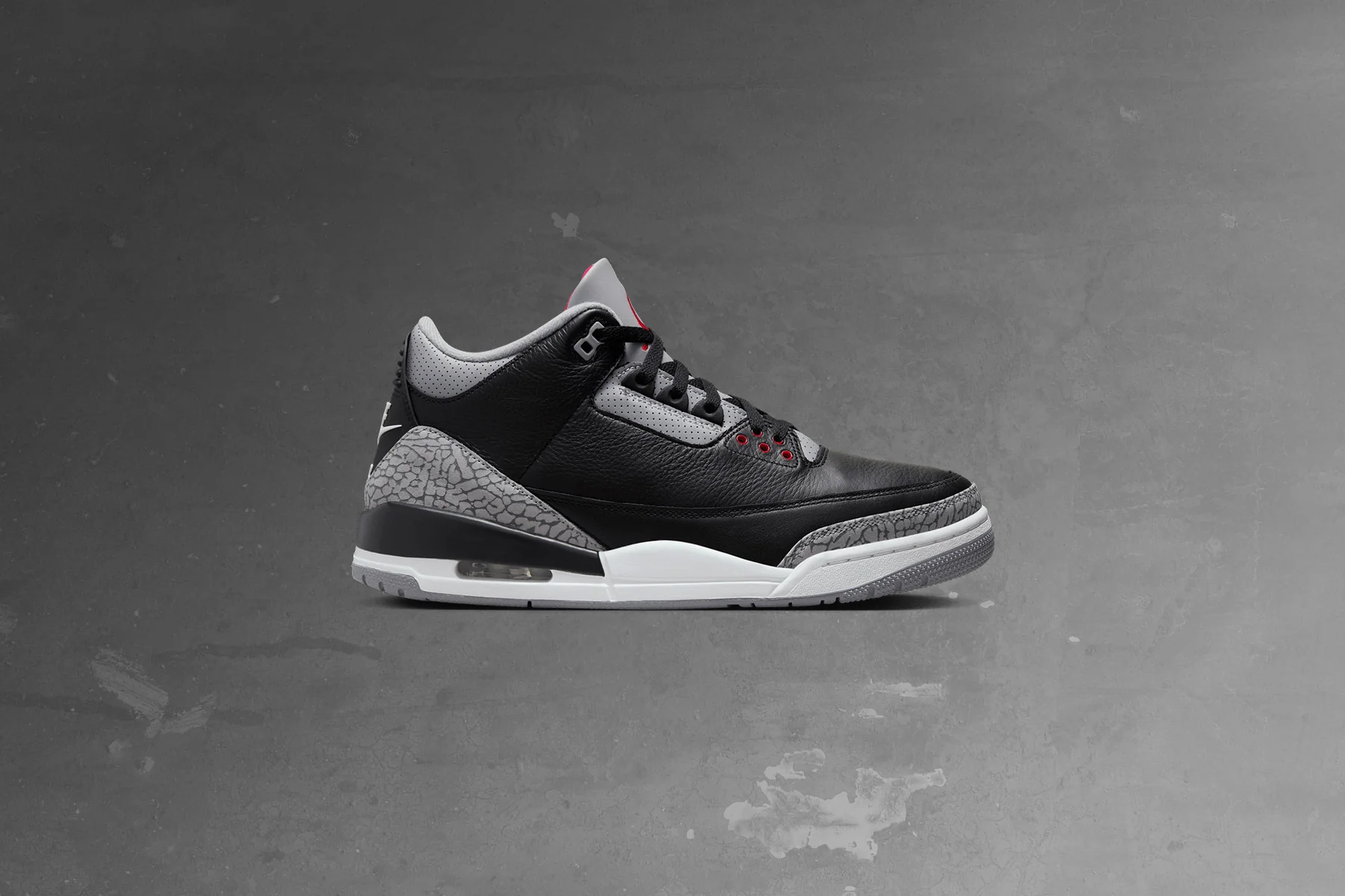 Air Jordan 3 Retro 'Black Cement' - Black/Fire Red/Cement Grey/Summit White - Image 5