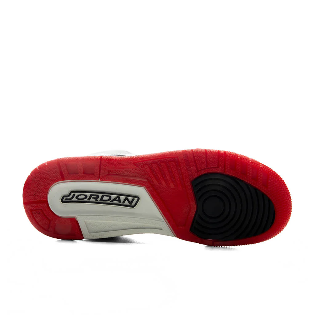 Air Jordan 3 Retro OG 'World's Best Dad' (GS) - Sail/Black/University Red/Pale Ivory - Image 4