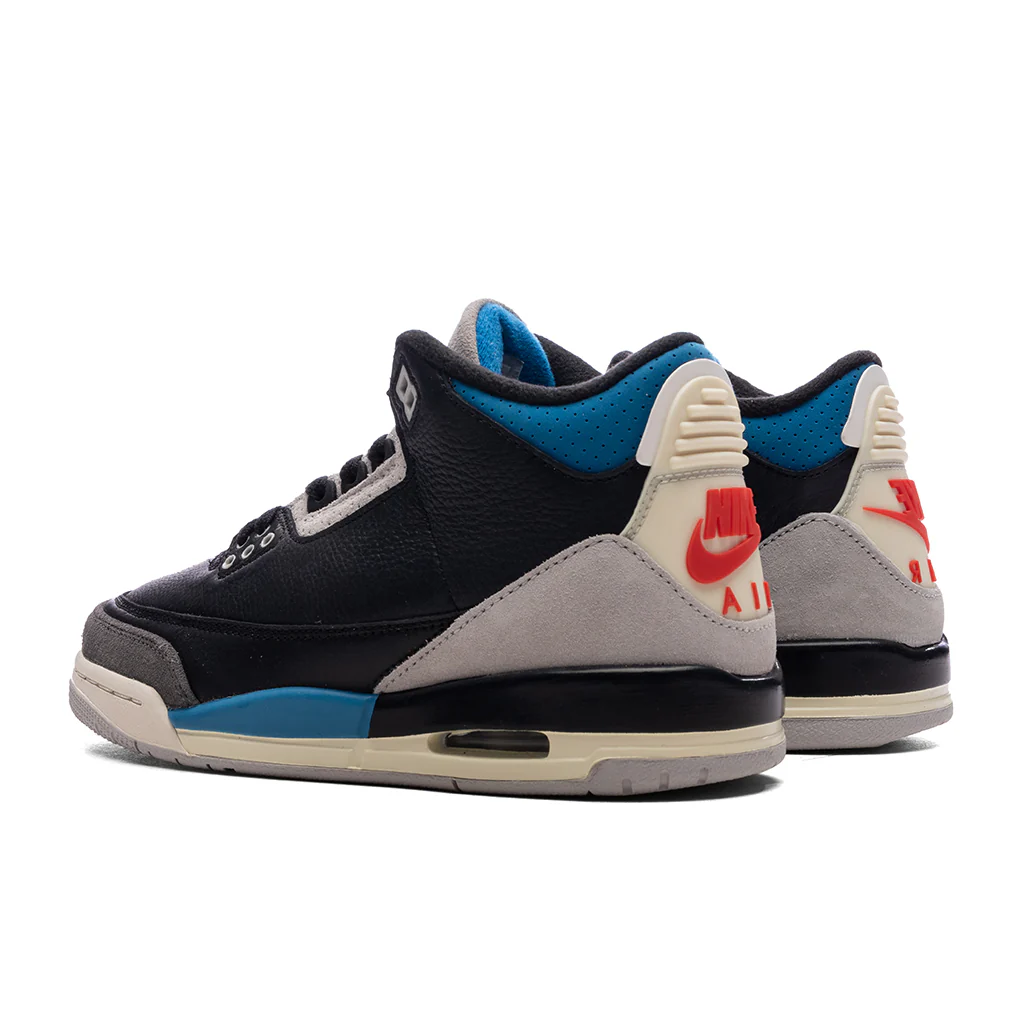 Air Jordan 3 Retro OG 'Rare Air' (GS) - Black/Chile Red/Neutral Grey - Image 3