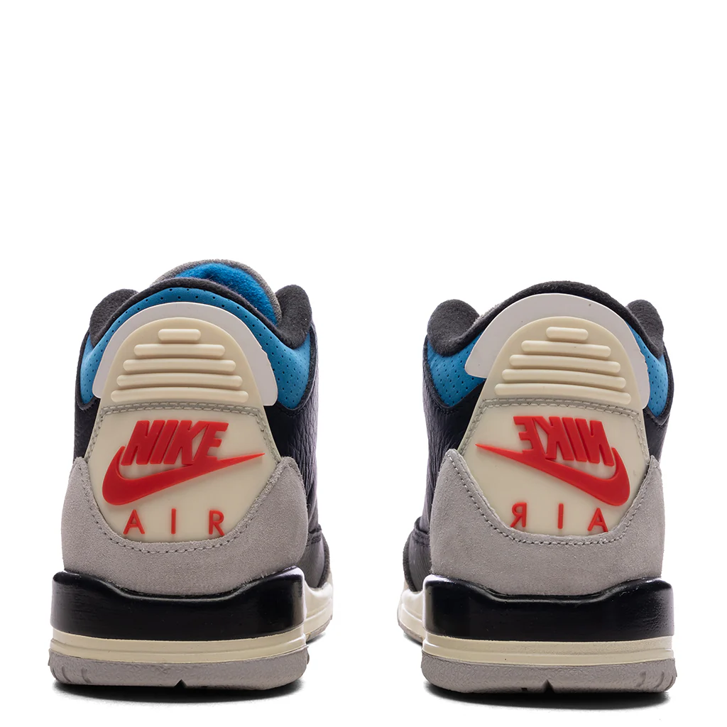 Air Jordan 3 Retro OG 'Rare Air' (GS) - Black/Chile Red/Neutral Grey - Image 4