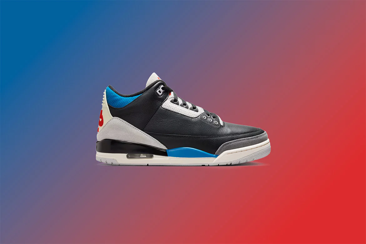 Air Jordan 3 Retro OG 'Rare Air' - Black/Chile Red/Neutral Grey - Image 5