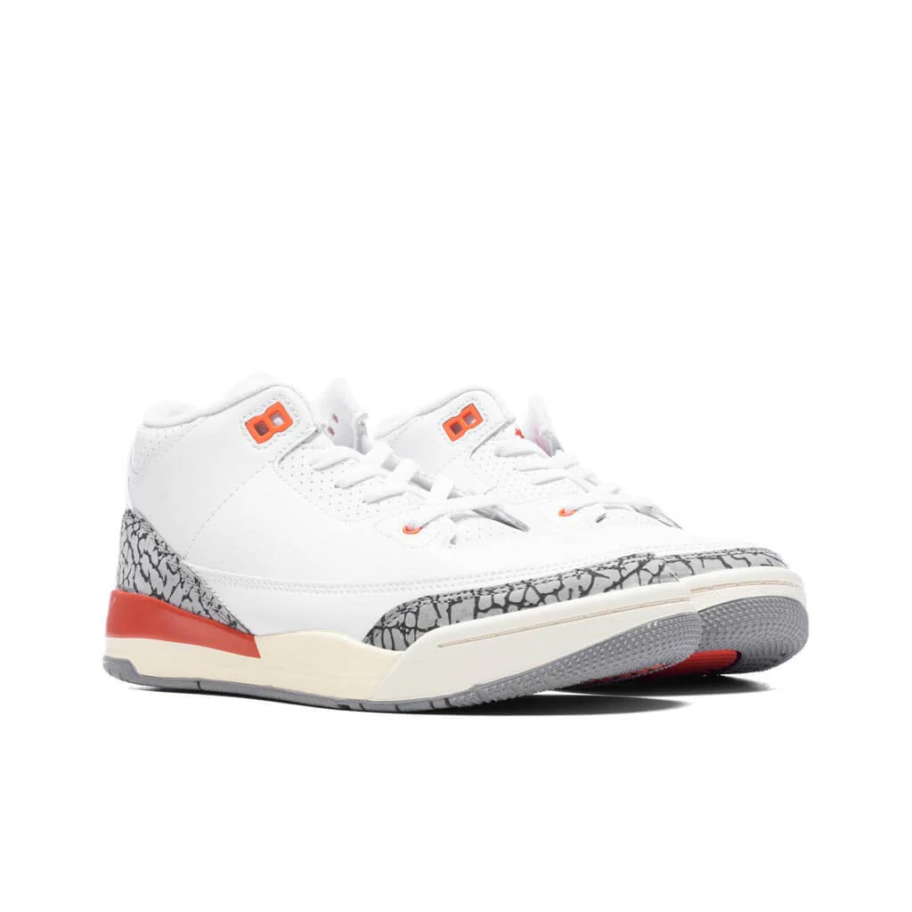Air Jordan 3 Retro (PS) 'Georgia Peach' - White/Cosmic Clay/Sail - Image 2