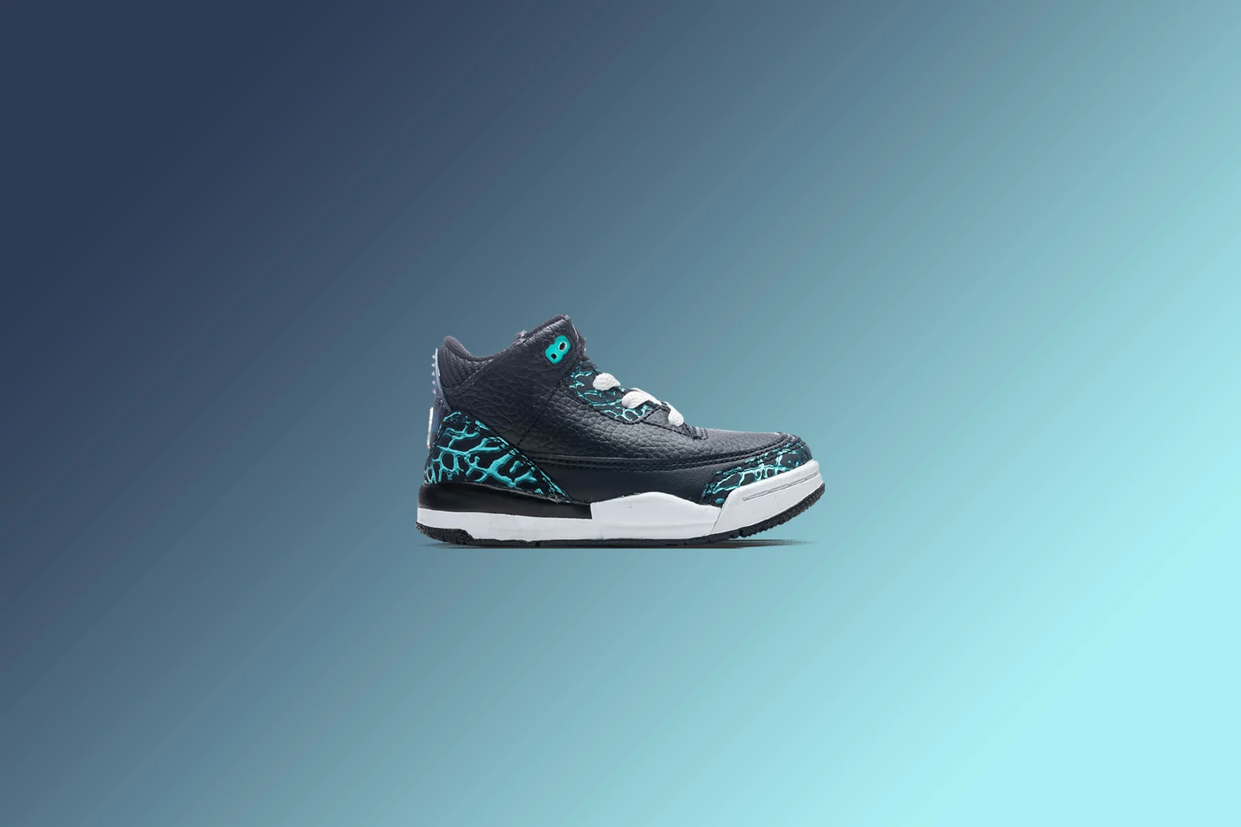 Air Jordan 3 Retro (TD) 'Moto' - Black/Siren Red/Hyper Jade - Image 5