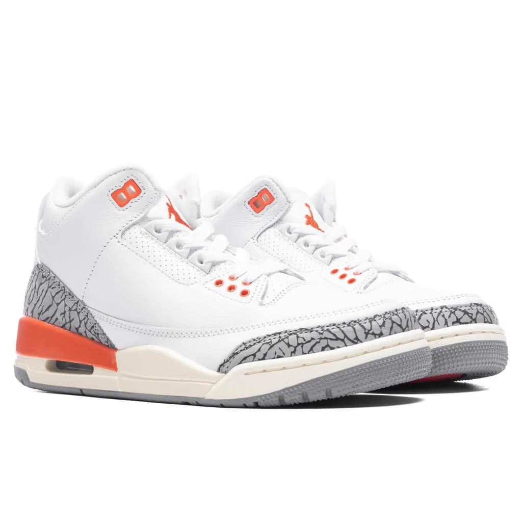 Women's Air Jordan 3 Retro 'Georgia Peach' - White/Cosmic Clay/Sail - Image 2