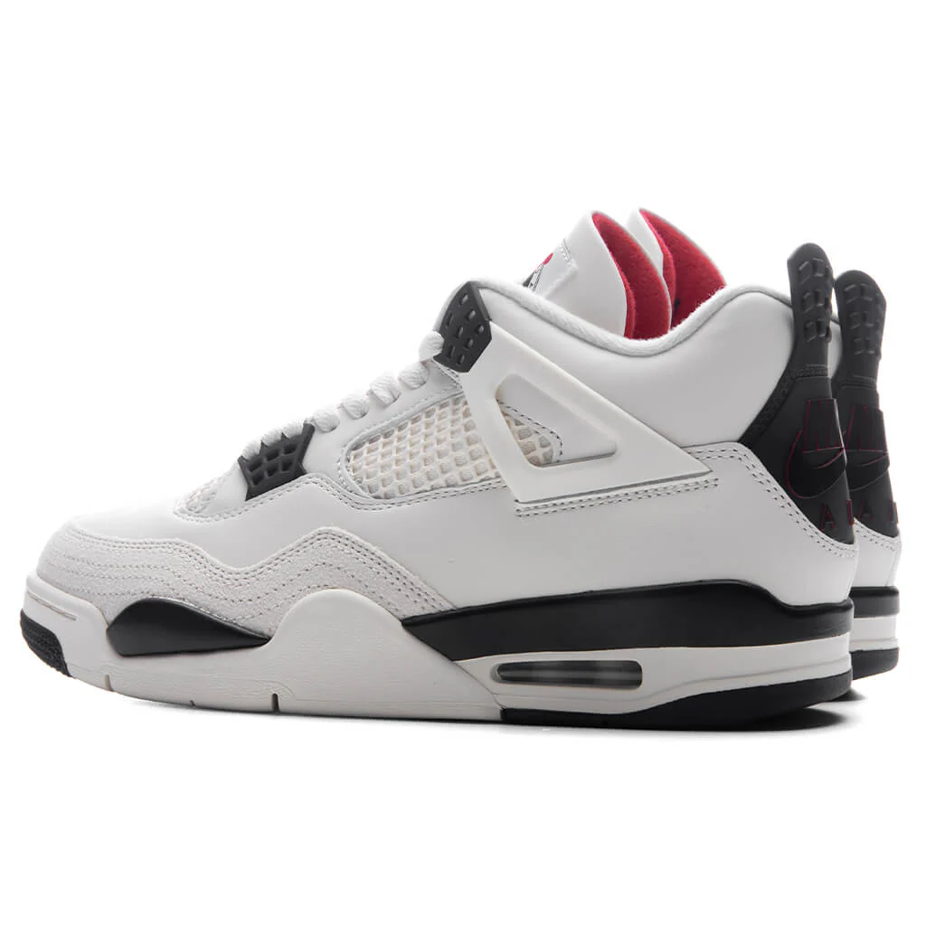 Air Jordan 4 Retro OG 'Flight Club' - Sail/Black/University Red - Image 3