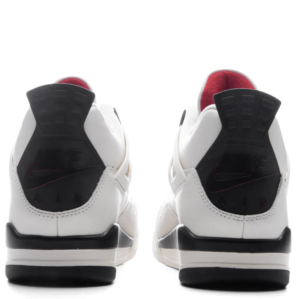 Air Jordan 4 Retro OG 'Flight Club' - Sail/Black/University Red - Image 4