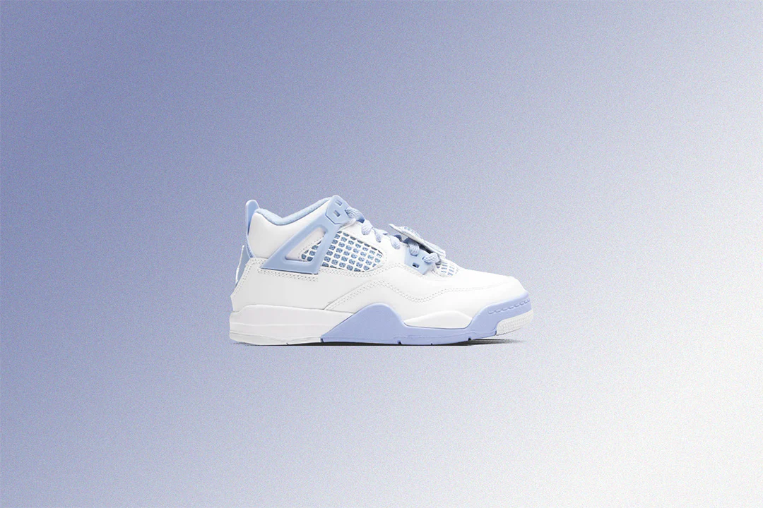 Air Jordan 4 Retro  'Aluminum' (PS) - White/Aluminum/Blue Tint/Oil Green - Image 5