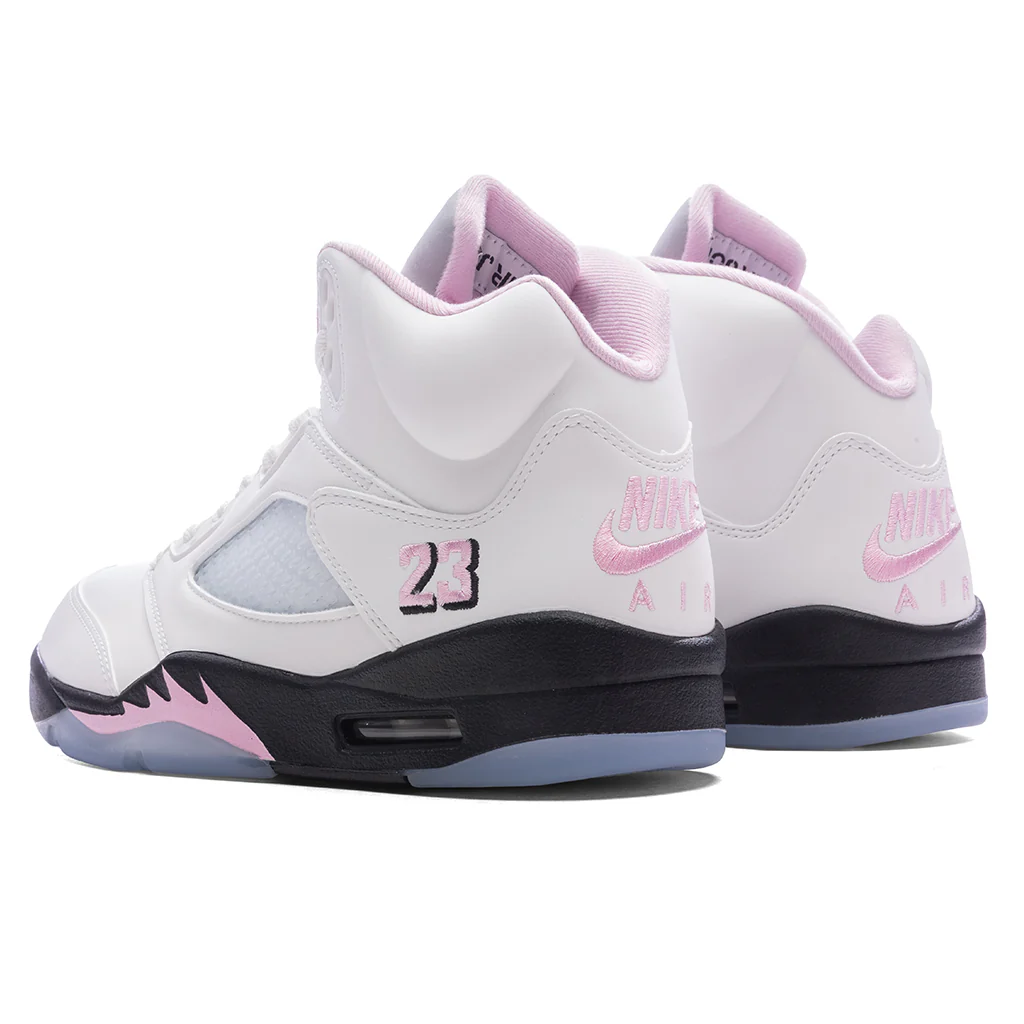 Air Jordan 5 Retro OG '35th Anniversary' - White/Med Soft Pink/Black - Image 3