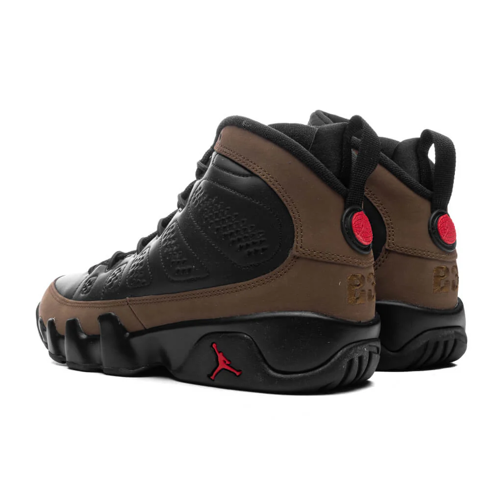 Air Jordan 9 Retro (GS) - Black/True Red/Light Olive - Image 3