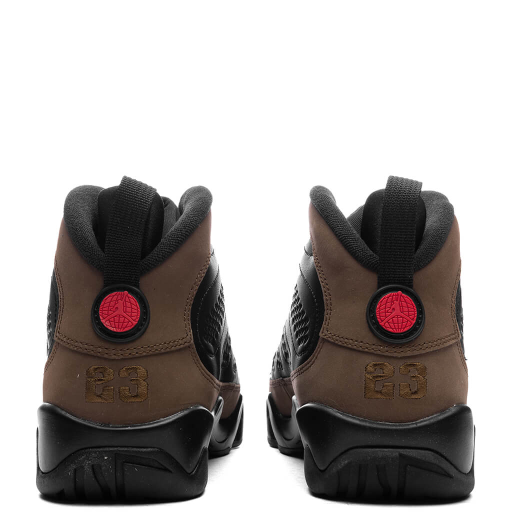 Air Jordan 9 Retro (GS) - Black/True Red/Light Olive - Image 4