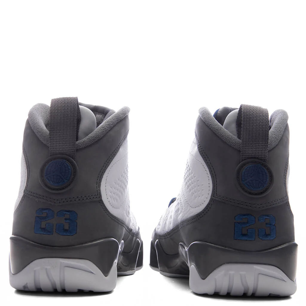 Air Jordan 9 Retro 'Flint Grey' - White/French Blue/Flint Grey - Image 4