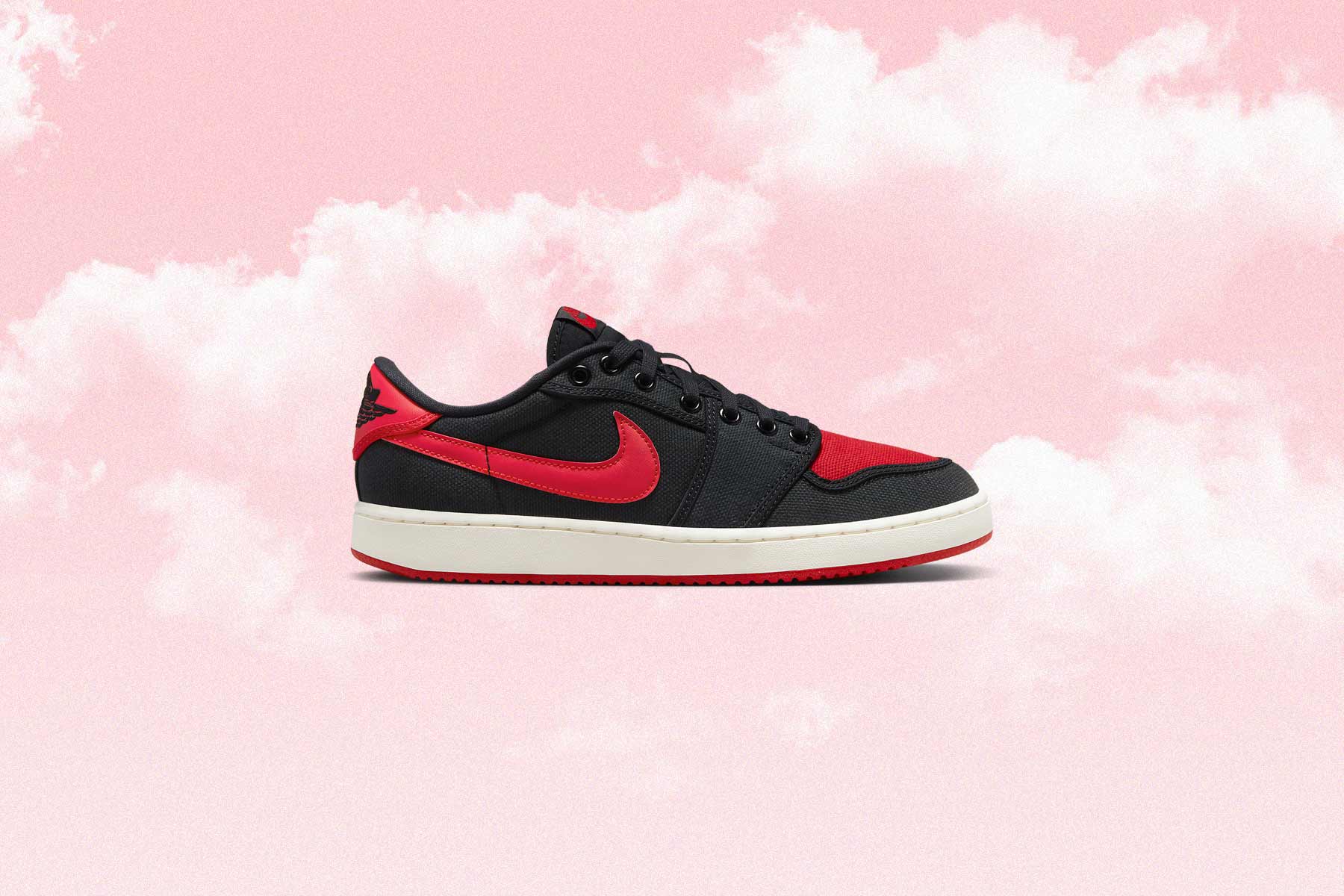 Air Jordan KO 1 Low 'Bred' - Black/Varsity Red/Sail - Image 5