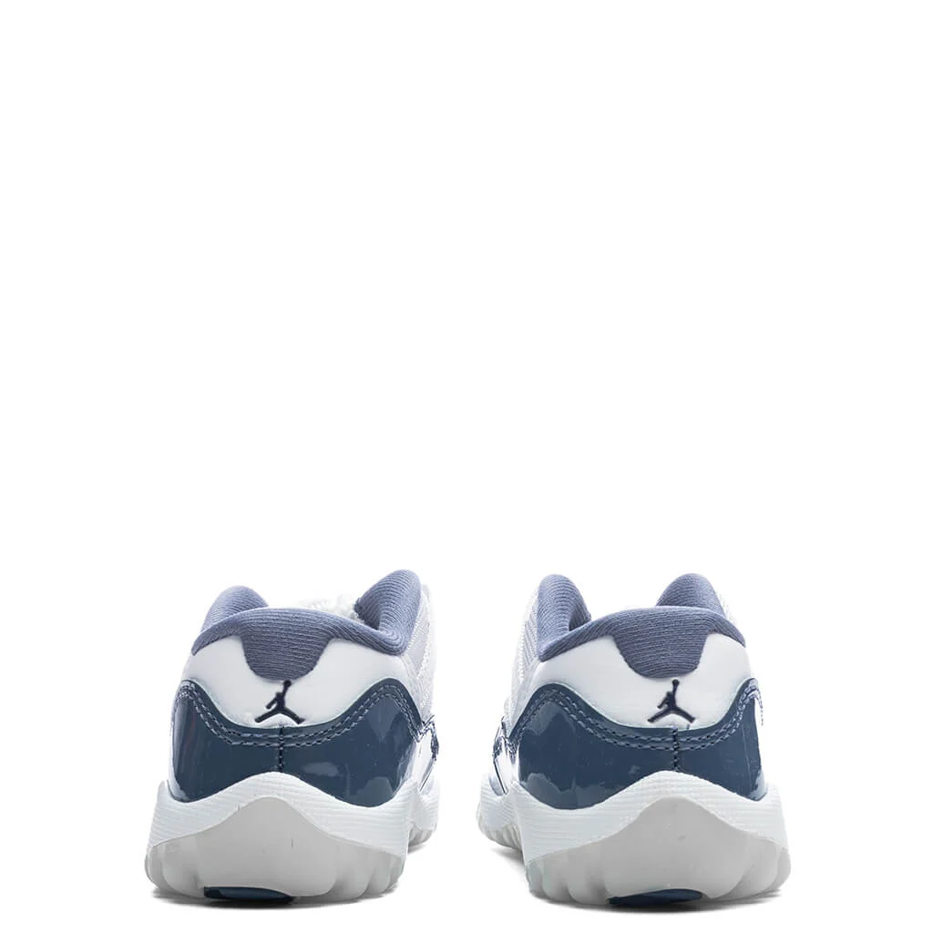 Air Jordan 11 Retro Low (TD) - White/Midnight Navy/Diffused Blue - Image 4