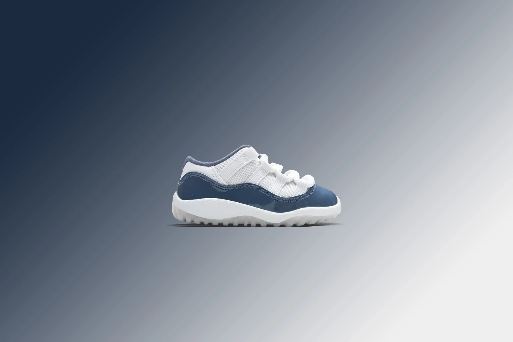 Air Jordan 11 Retro Low (TD) - White/Midnight Navy/Diffused Blue - Image 5
